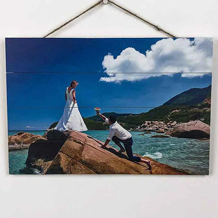 Personalized Photo on Wooden Pallet