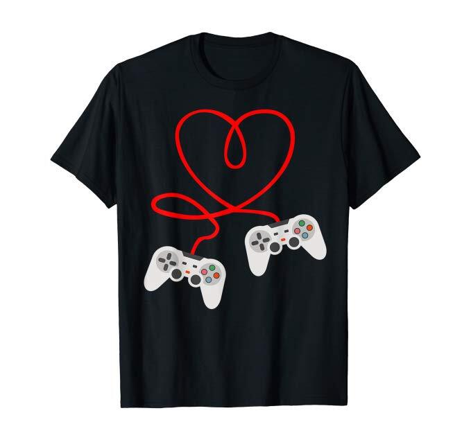Video Gamer Valentine’s day t-shirt