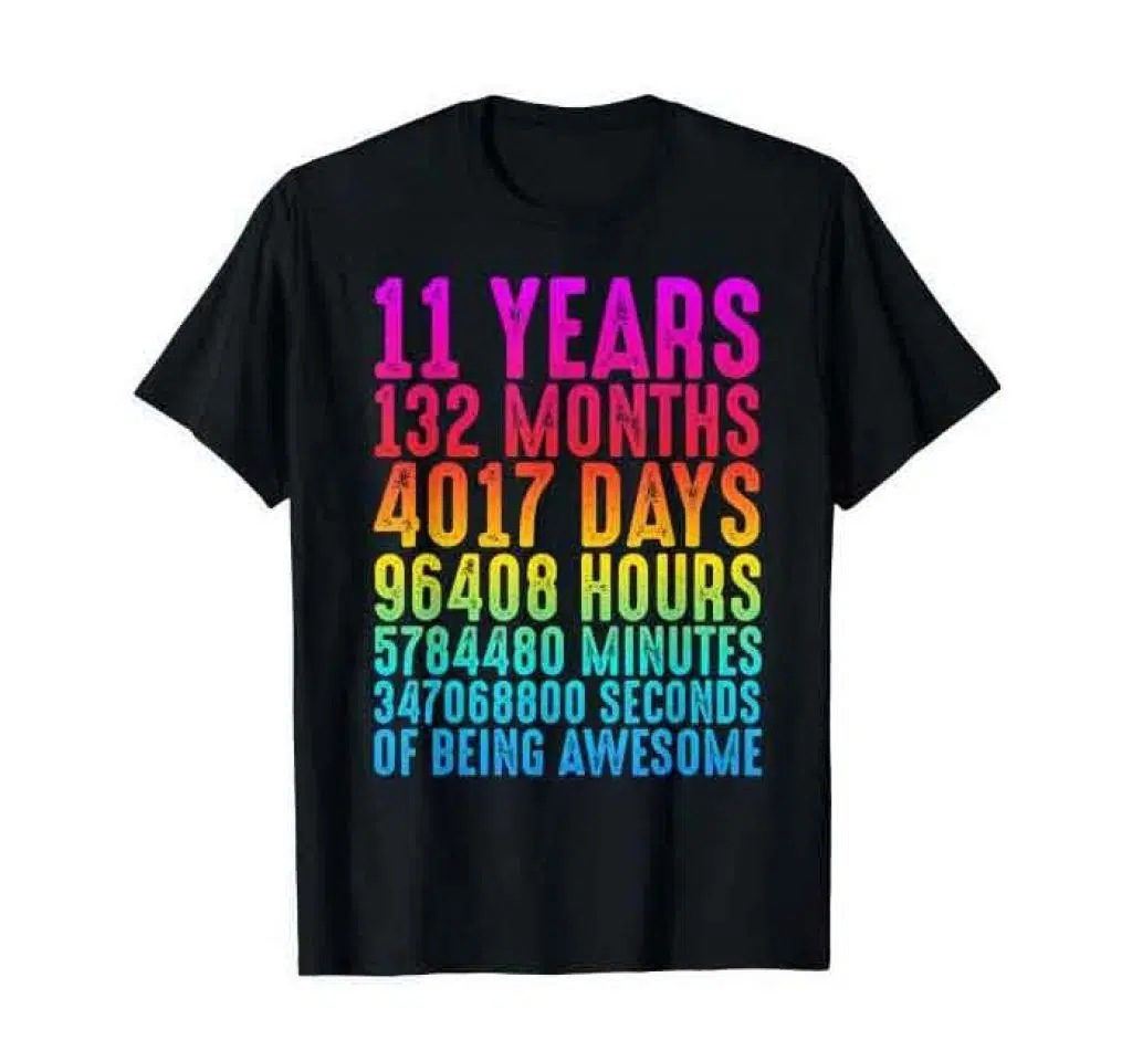 11th birthday t-shirt