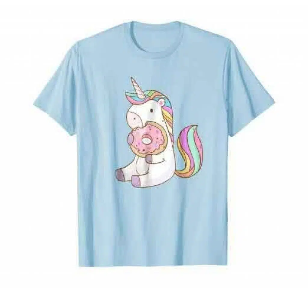 Unicorn-Munching-Donut-T-shirt