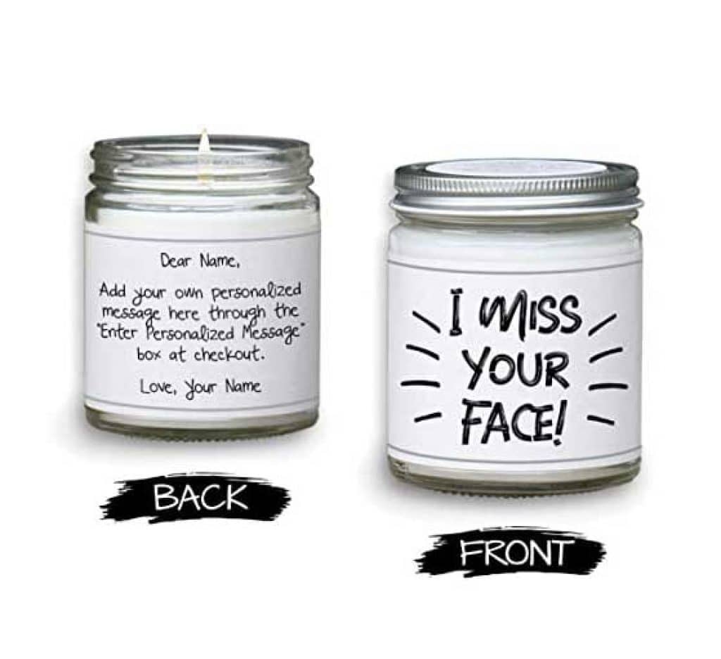 I miss You Personalzied Candles
