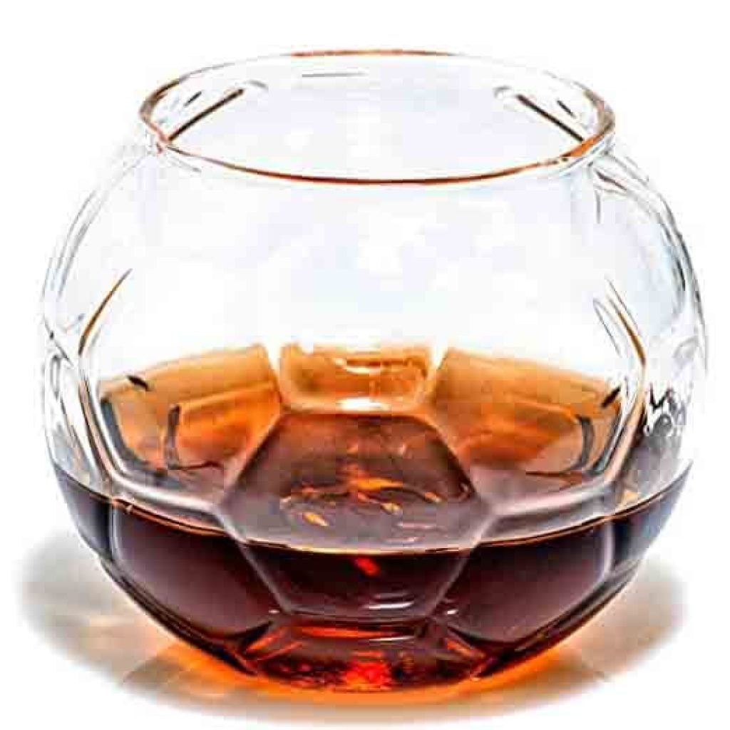 Soccer Whiskey Glass