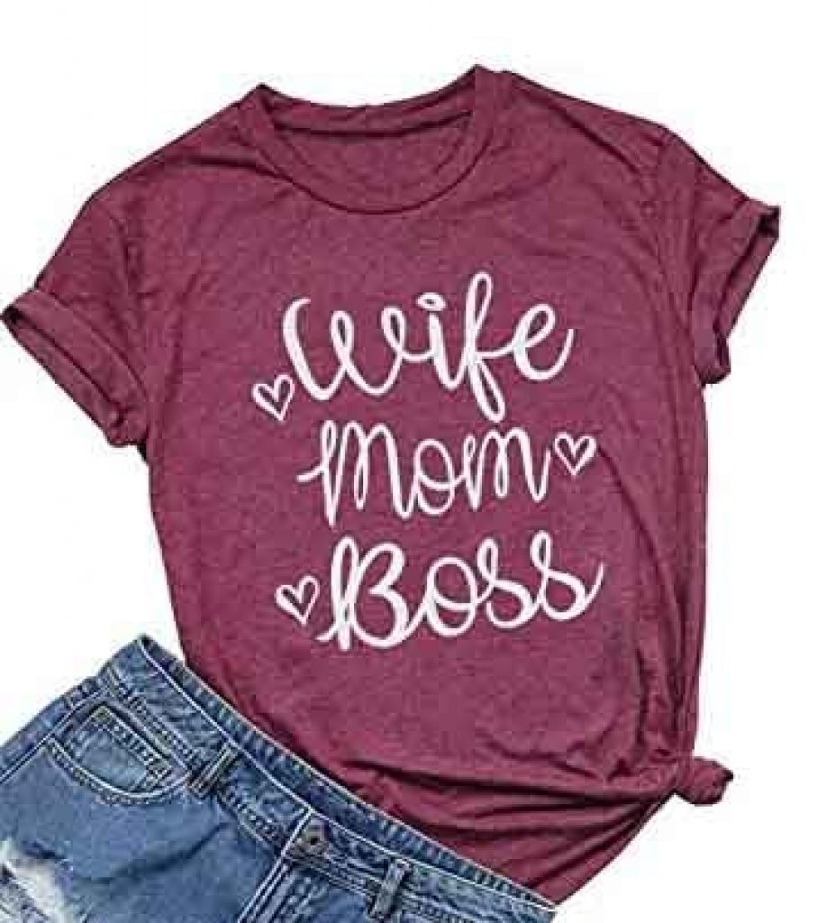 Wife Mom Boss Funny Shirt