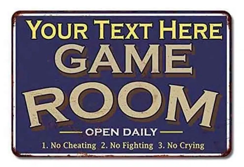 Game Room Custom Sign