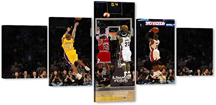 5-pieces winning shot collection wall art