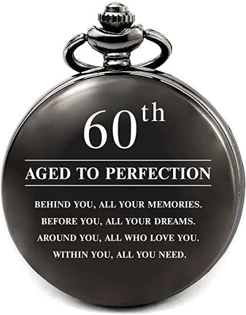 60th Personalized pocket Watch