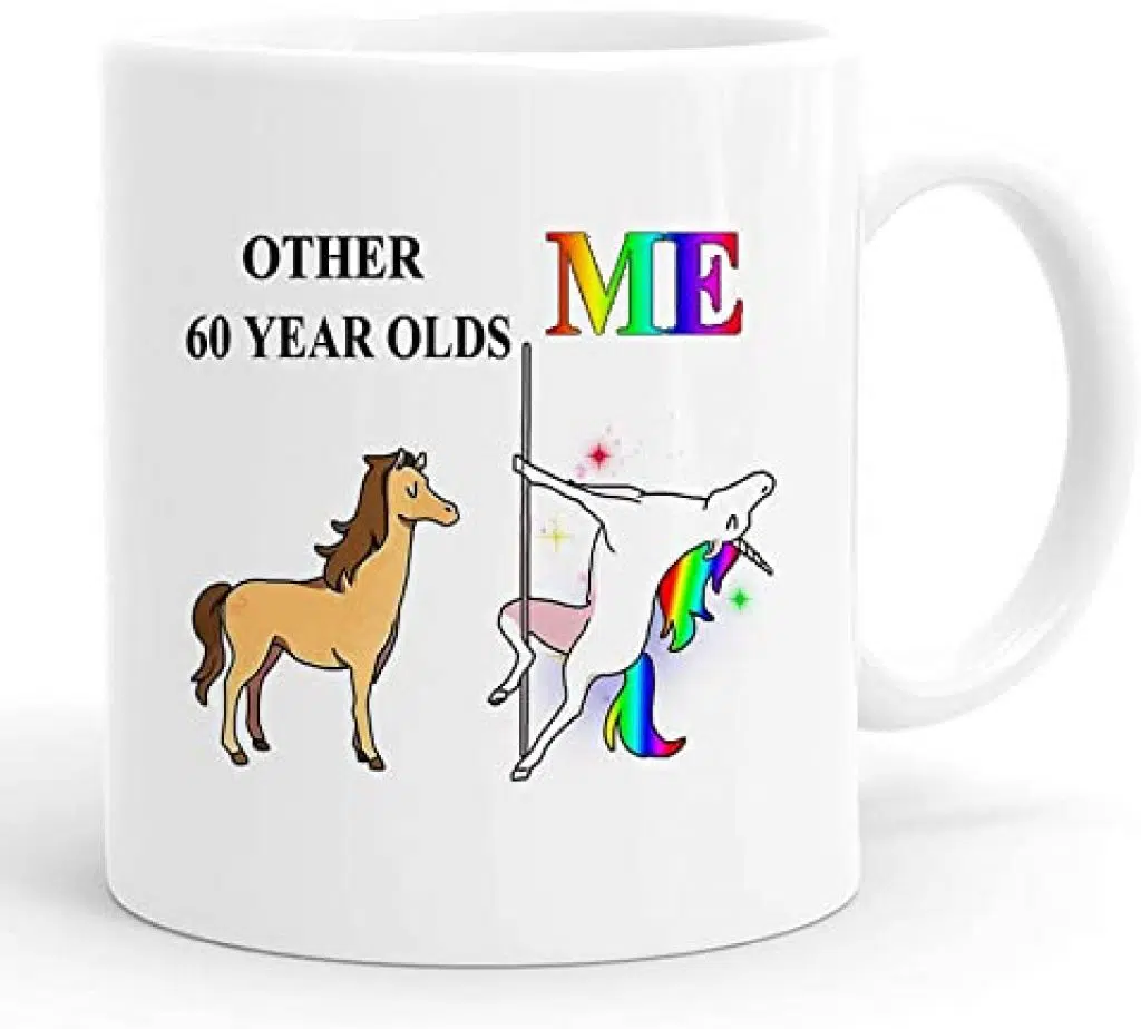 Funny 60 year old Unicorn Mug