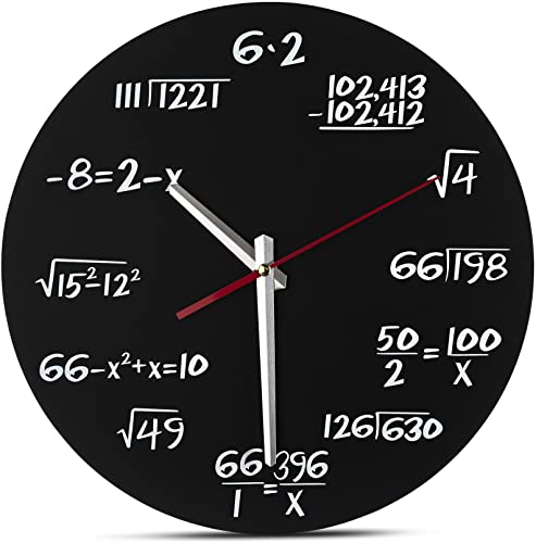 Innovative Math Wall Clock