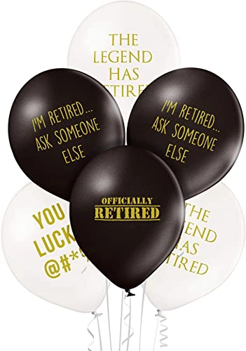 Funny Balloons for Retirement Party