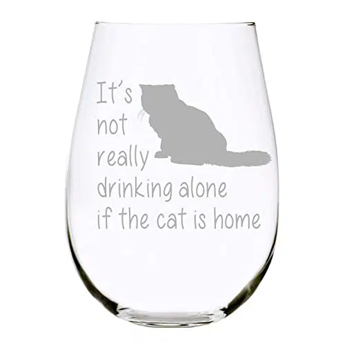 Funny Wine Glass for Cat Parents