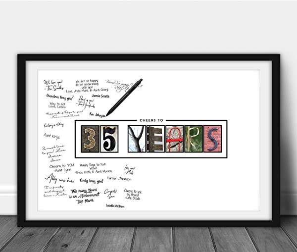 35th Birthday Doodle Poster