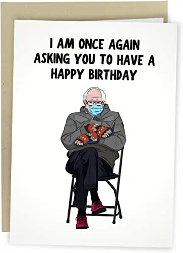 Funny Sanders Meme Birthday Card