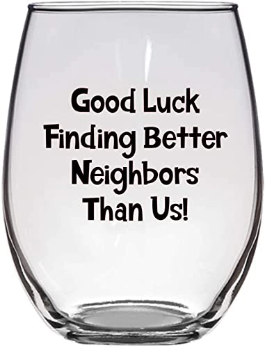 Good Luck Wine Glass