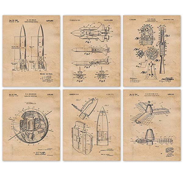 NASA Space Exploration Patent Posters