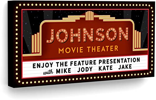 Personalised Home Theater Sign
