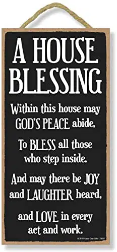 House Blessing Wooden Home Decor