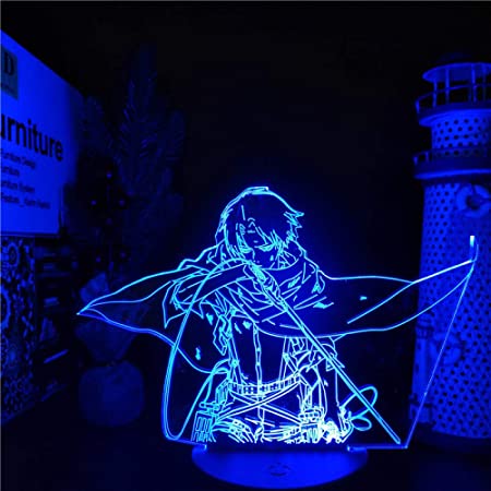 Levi Ackerman 3D Lamp