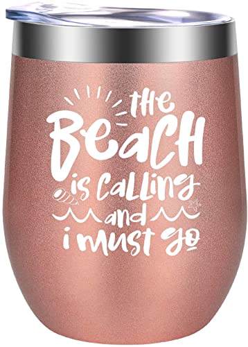 Funny Wine Tumbler for Beach Lovers