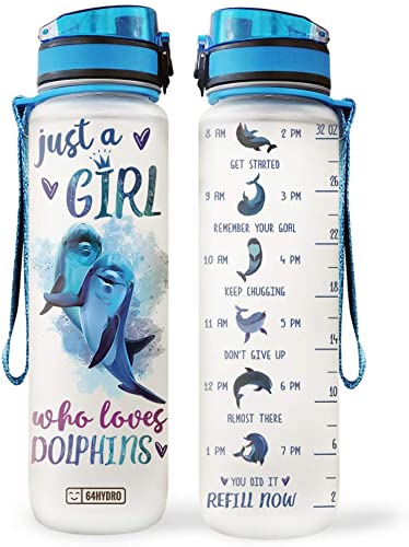 Loves Dolphins Waterbottle for Girls