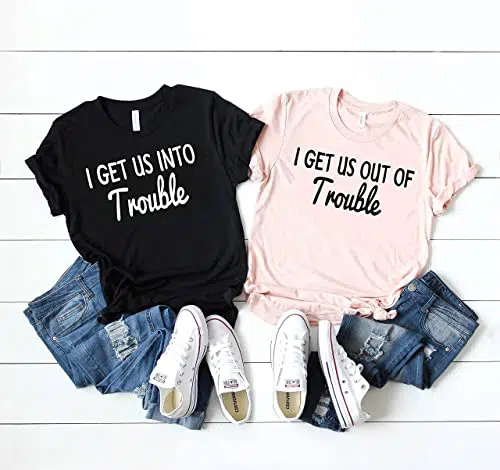 Funny t-shirts for twin sisters