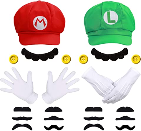Luigi and Mario Cosplay Gift Set