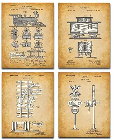 Original Railroad Patent Art Prints