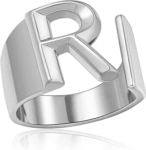 Letter R Initials Ring