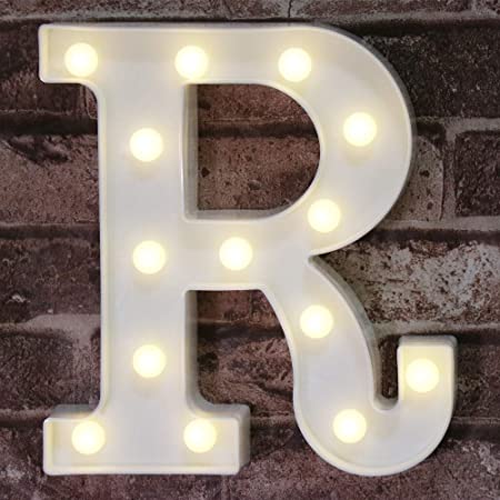 Letter R LED Marquee