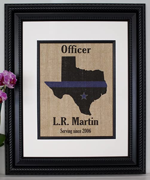 Personalized Police Office Wall Décor