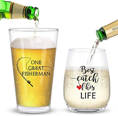 Funny Beer and Wine Glass Set