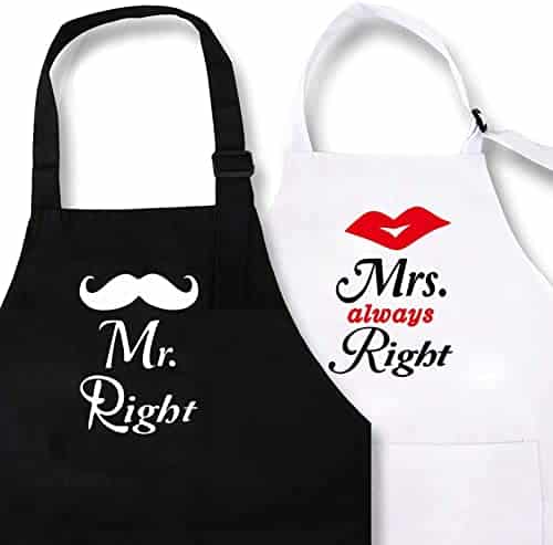 Mr and Mrs Right Apron
