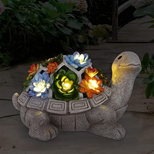 Turtle Statue with LED Lights