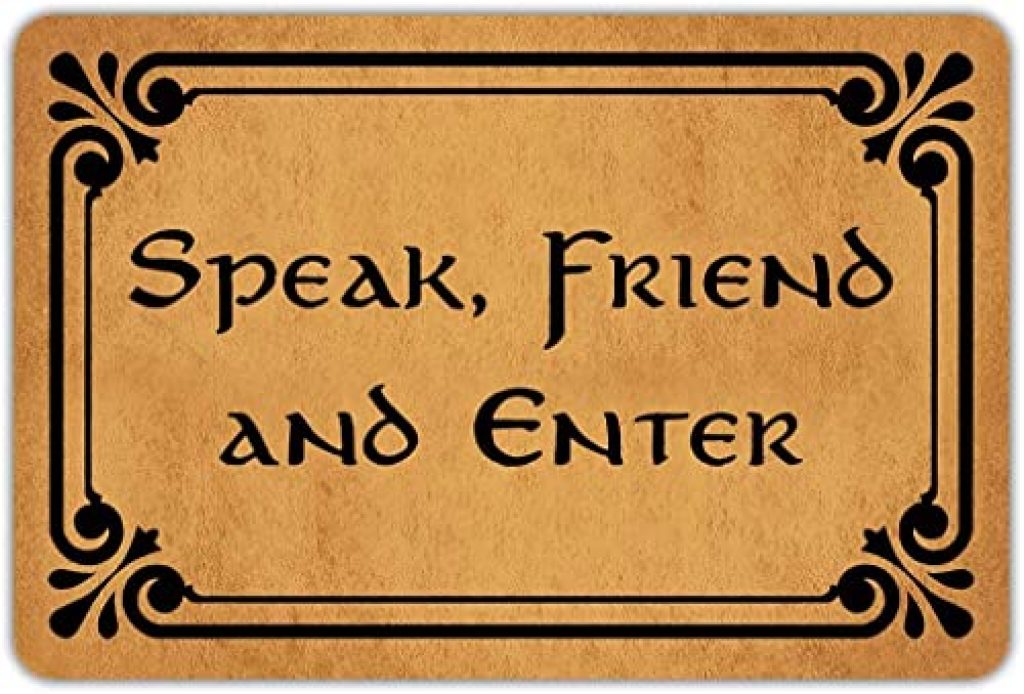 Speak Friend and Enter Doormat