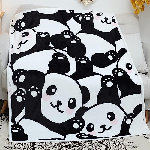 Cute Pandas Throw Blanket