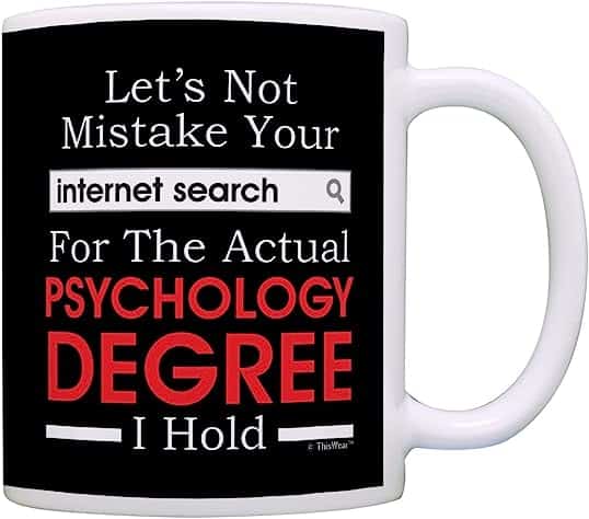 Internet Search vs Psychology Degree - Mug