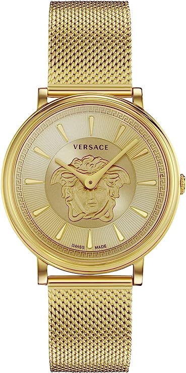 Versace Yellow Gold V-Circle Watch