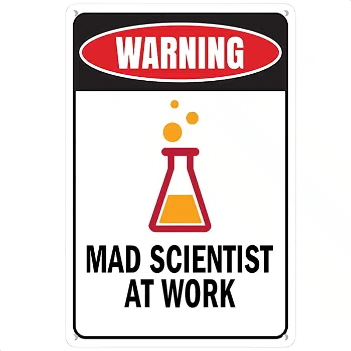 Mad Scientist Home Wall Decor