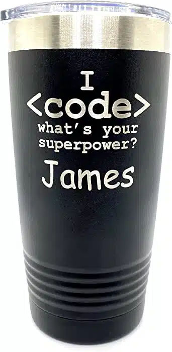 Personalized Tumbler for Coders